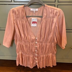 Beautiful pink FRAME blouse size L